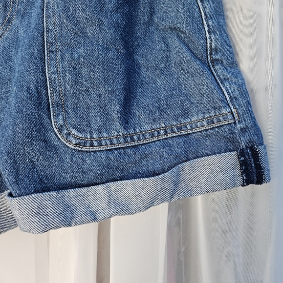 Zara Women’s Denim High Rise Paperbag Shorts Size 4 - Picture 5 of 12